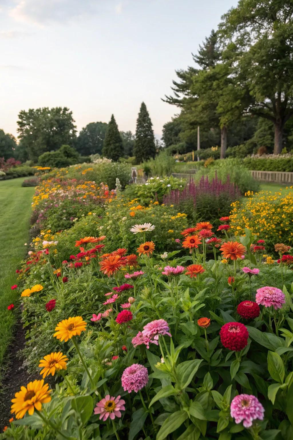 A riot of colors throughout the seasons.
