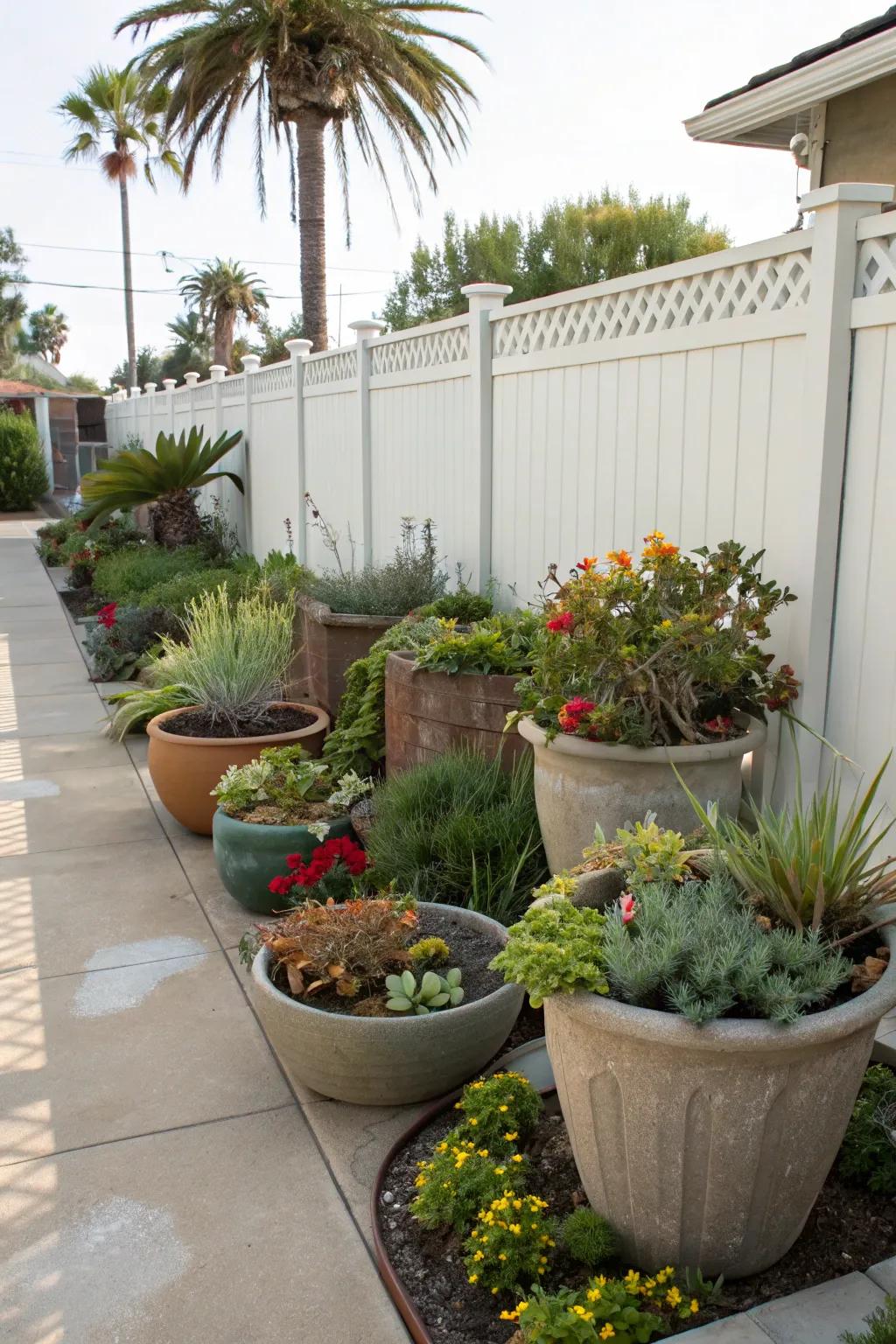 Container plants add flexibility and style to any garden.