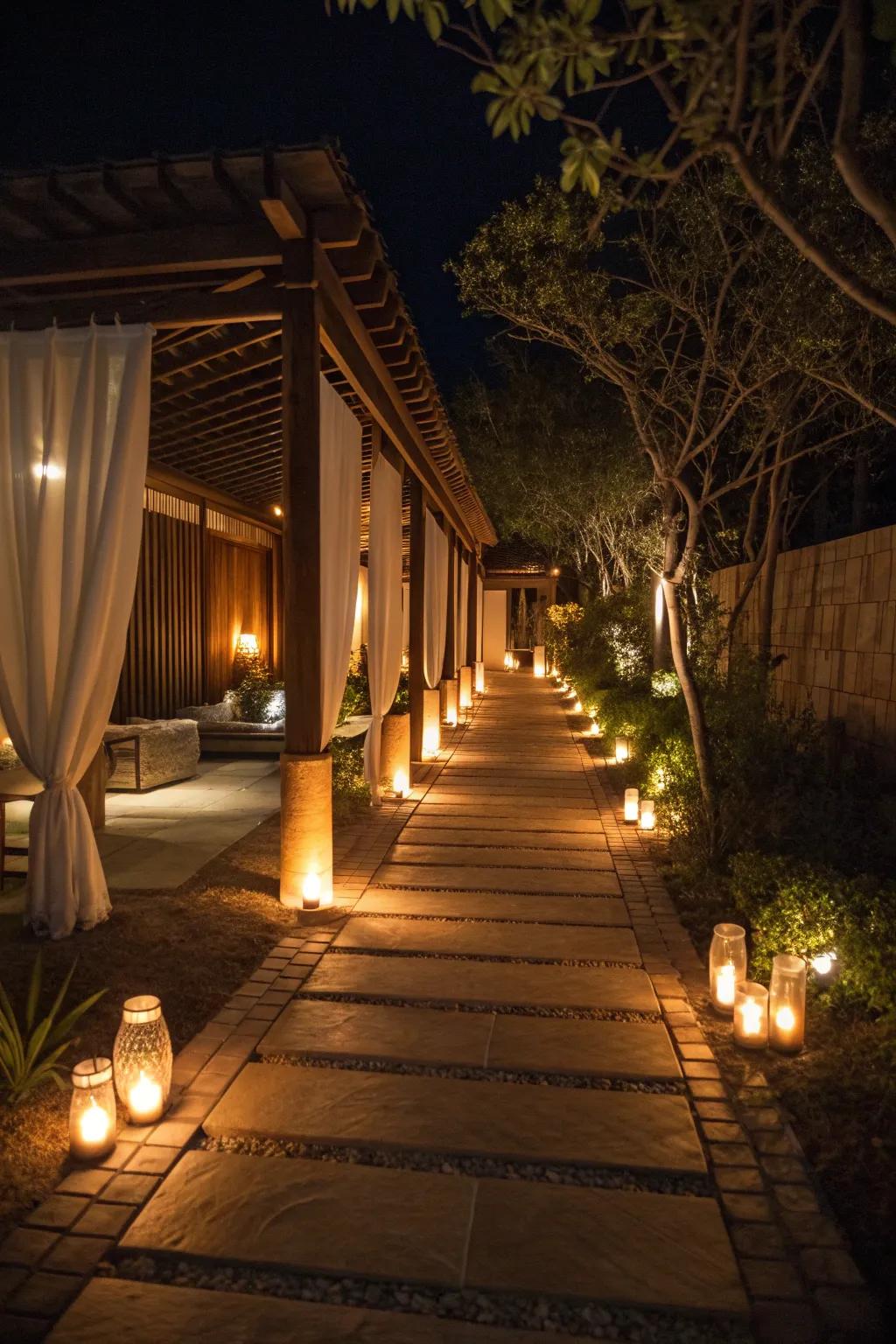 Candles add a warm and intimate touch to spa settings.