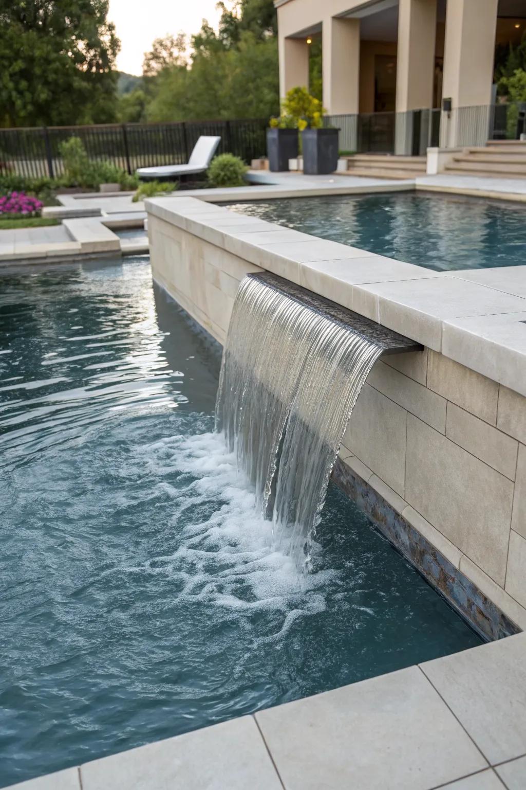 Perimeter overflow designs blend seamlessly with modern aesthetics.