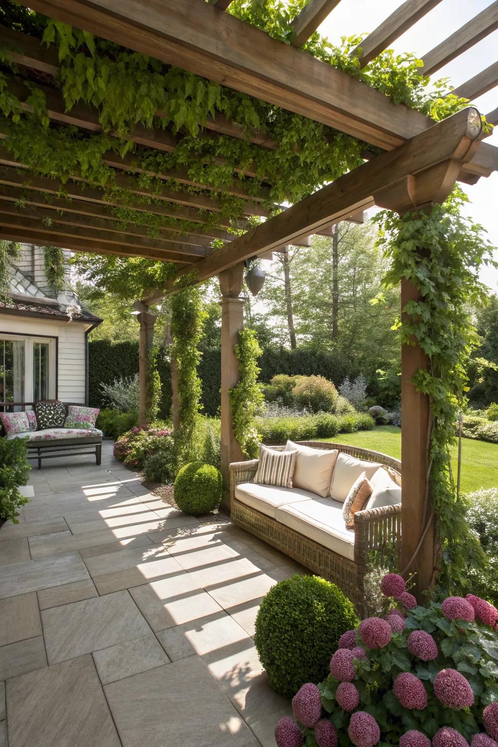 A pergola adds both function and style to your outdoor space.