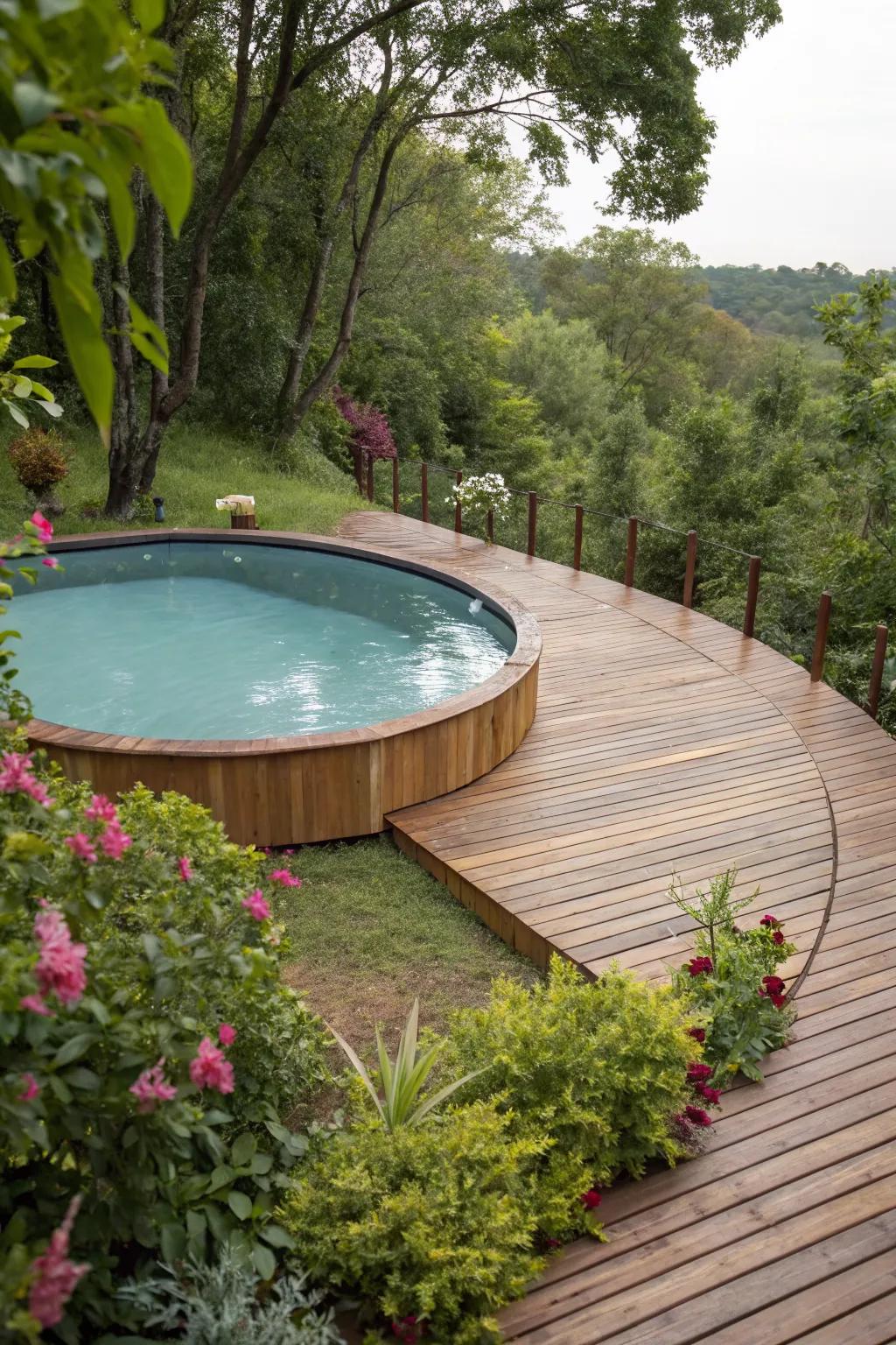 Add a dynamic flow with a curved deck design.