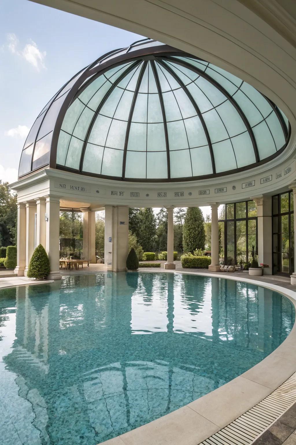 Dome roofs create a dramatic and spacious feel.