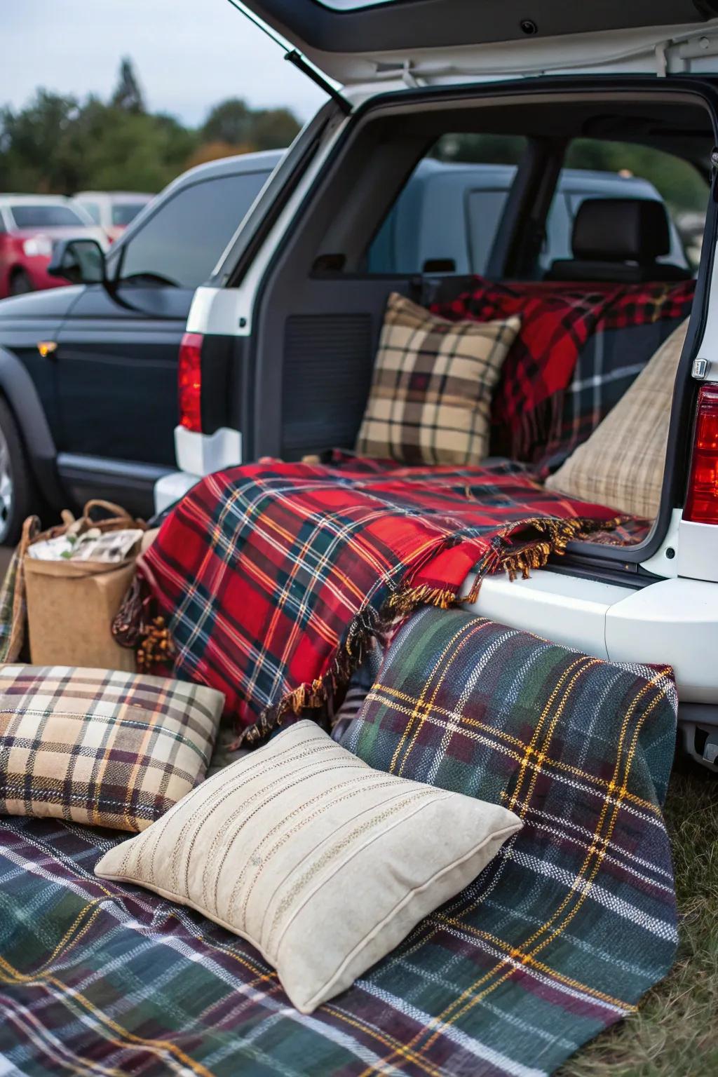 Add a touch of classic charm with plaid patterns.
