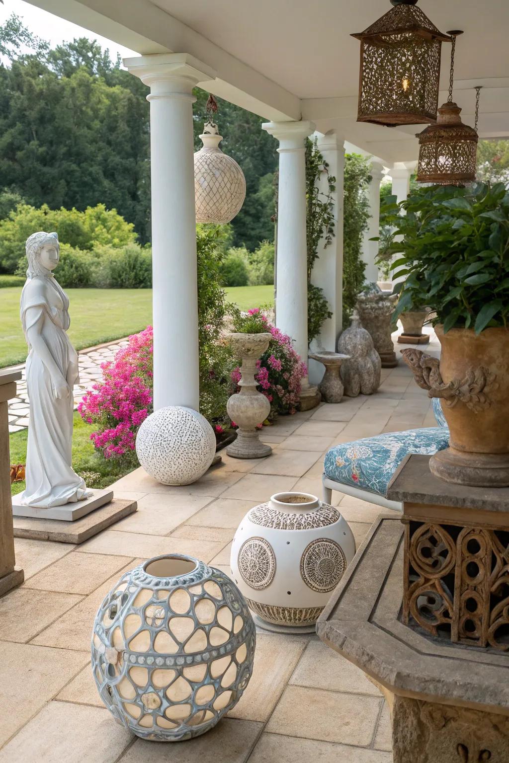 Add personality with artistic touches.