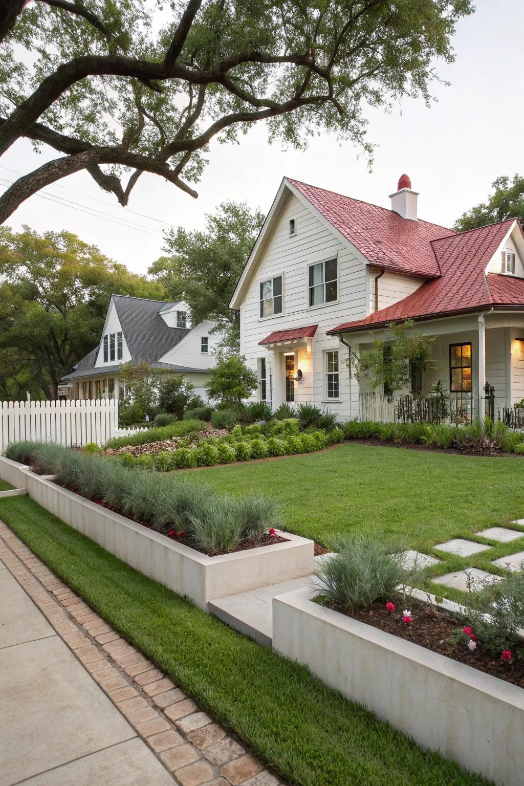 A harmonious blend of modern and traditional styles.