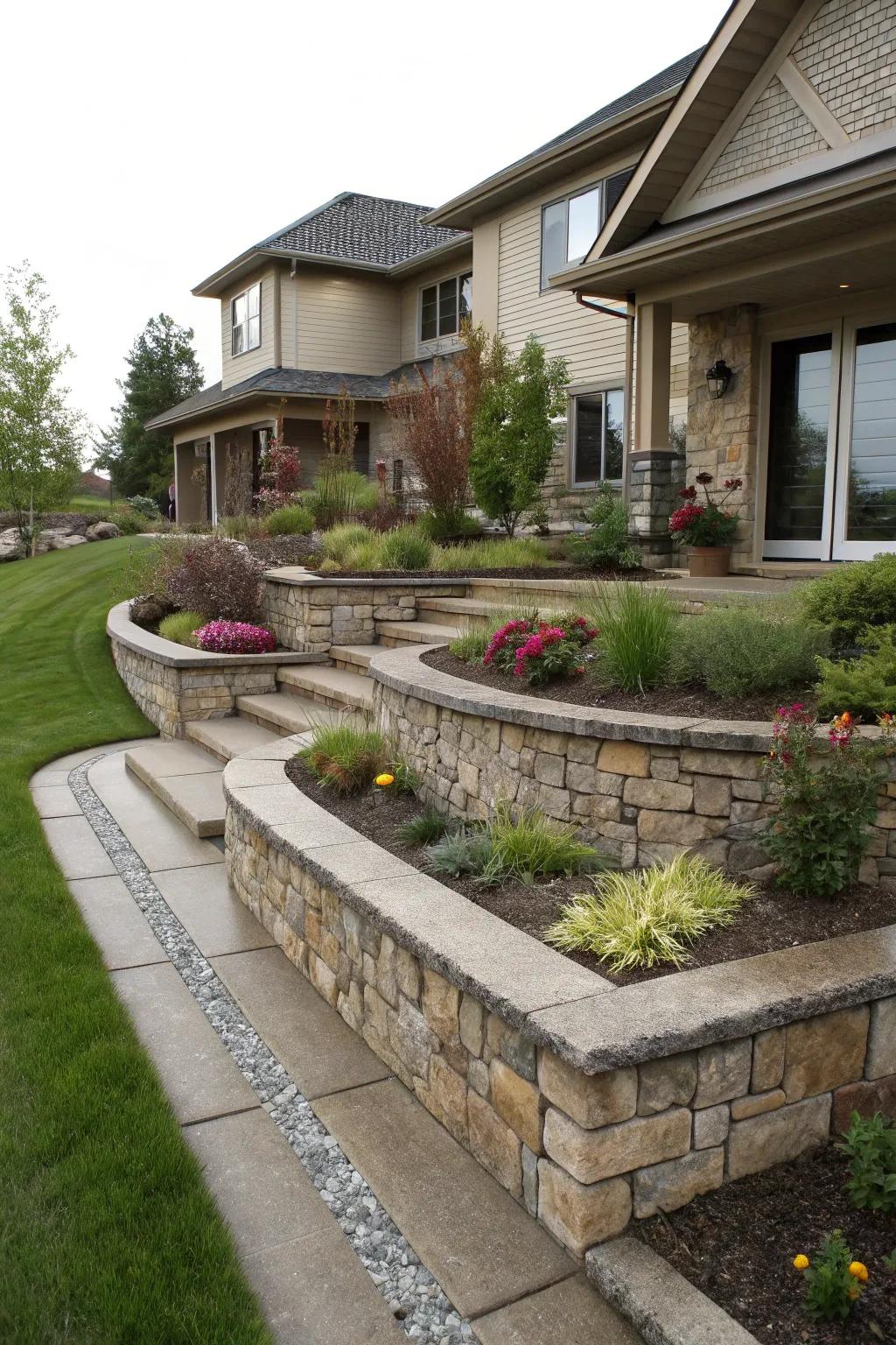 Defined borders and edging provide a crisp, polished look.