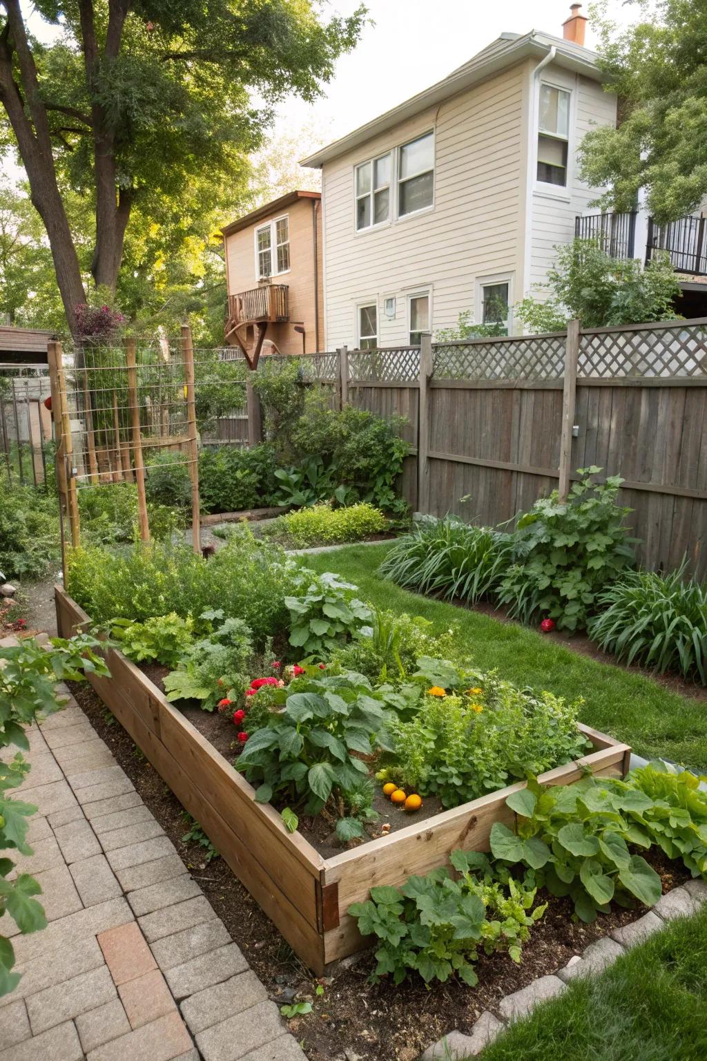 A mini edible garden brings freshness to your table.