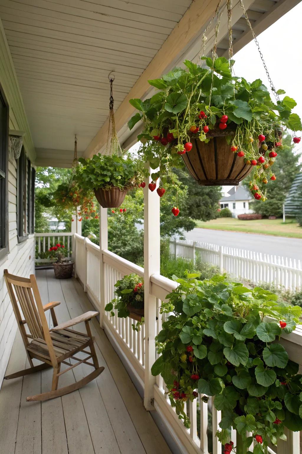 Hanging baskets offer a unique and accessible way to grow vegetables.