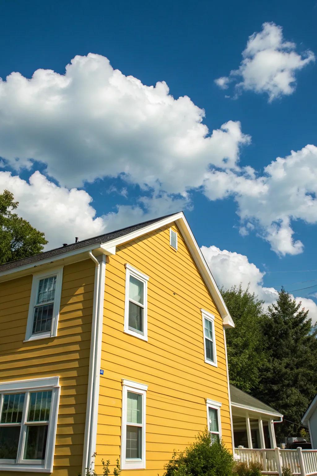 Marigold: A bright and cheerful color for a sunny home exterior.