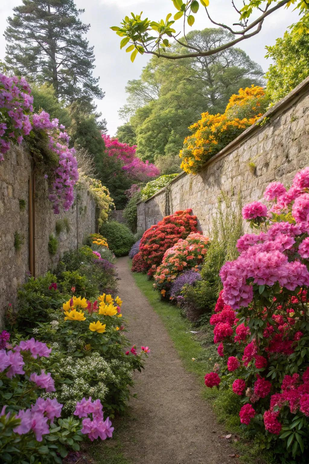 A vibrant display of colorful blooms.