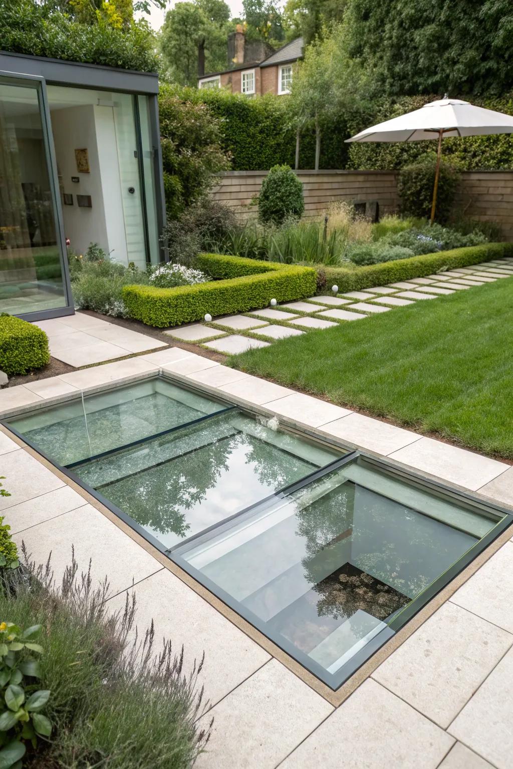 Glass covers provide a contemporary and stylish appeal.