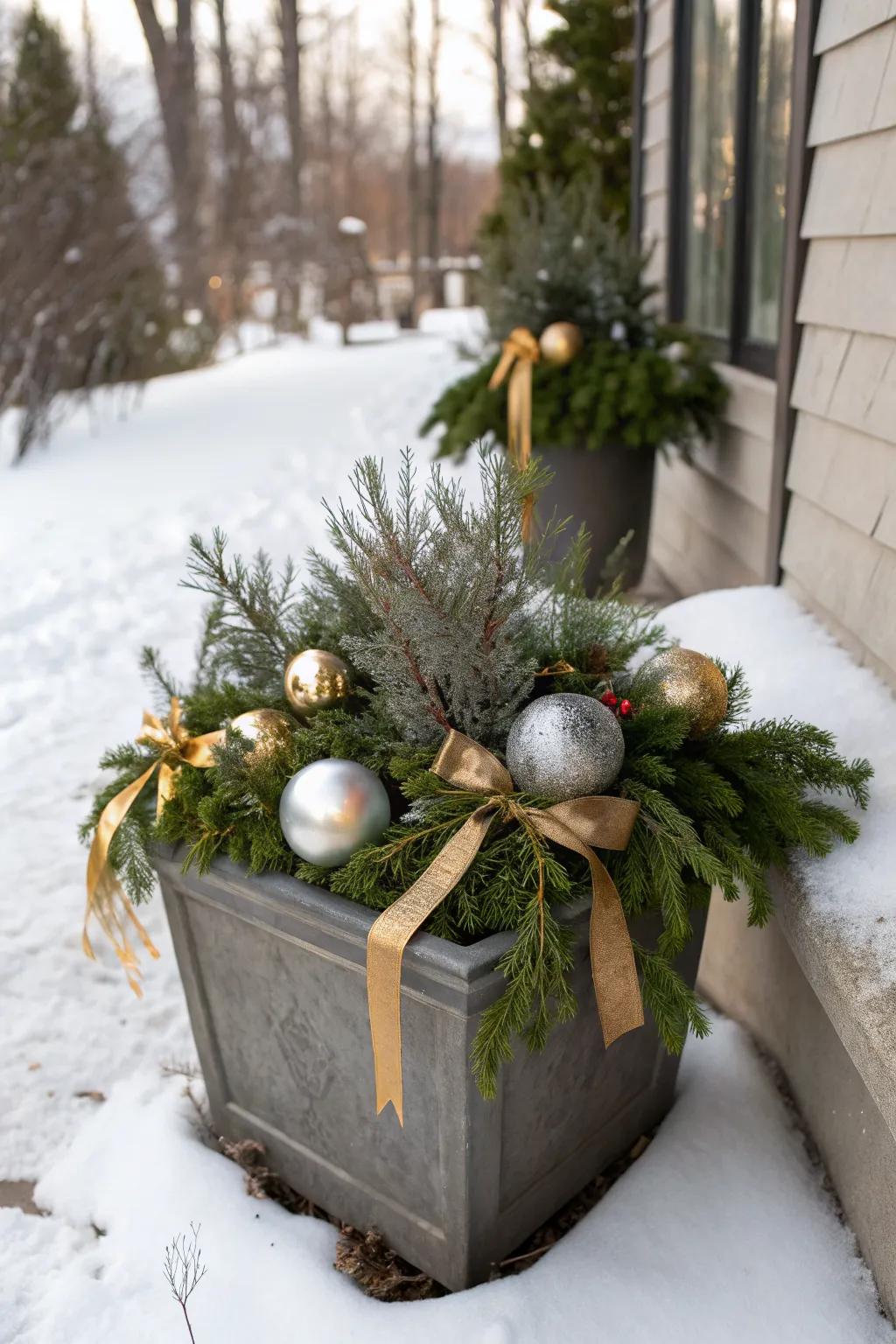 Metallic touches add sparkle and elegance.
