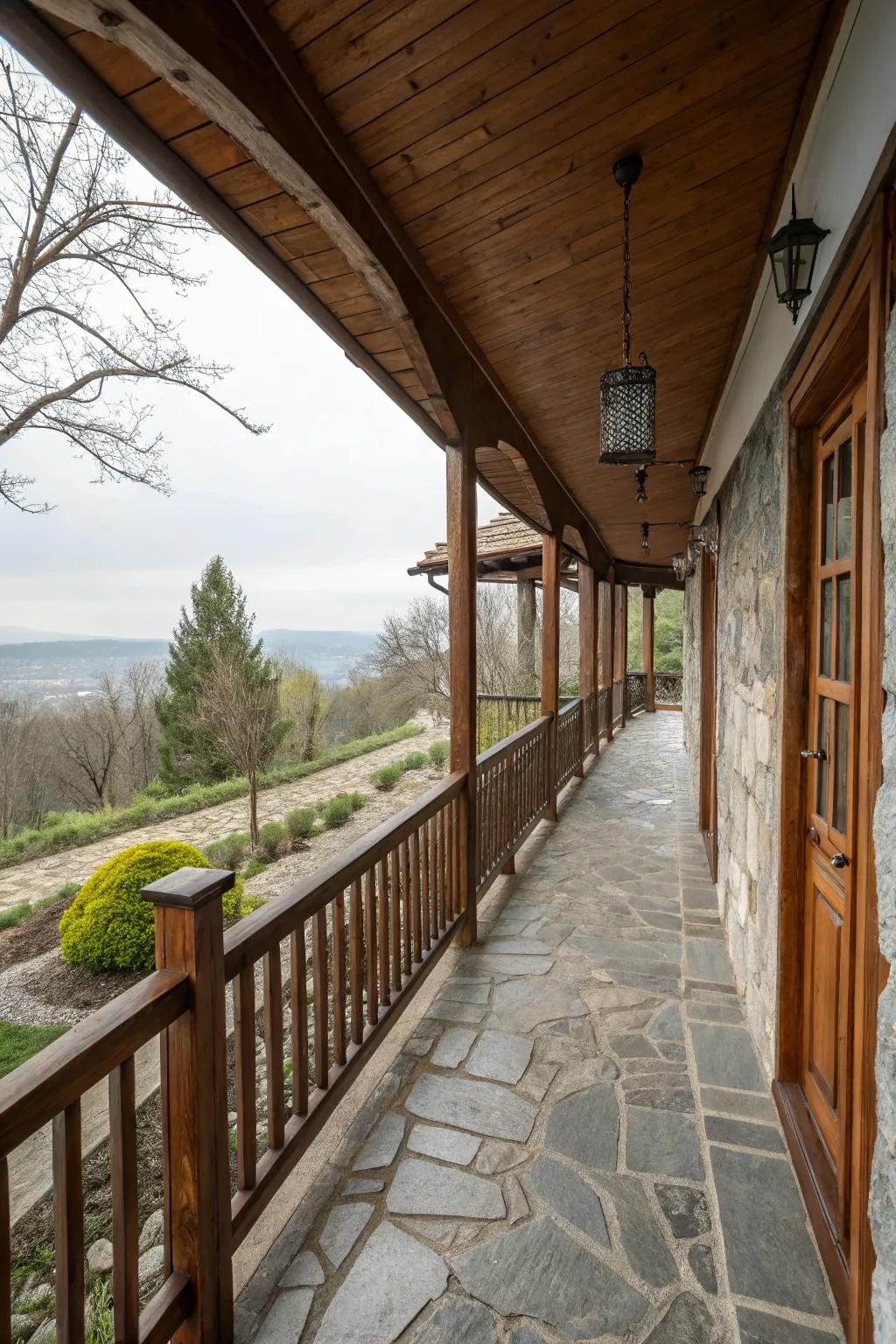 Natural materials add rustic charm.
