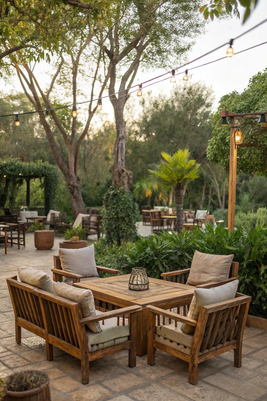 Create a welcoming outdoor space to relax and enjoy nature.