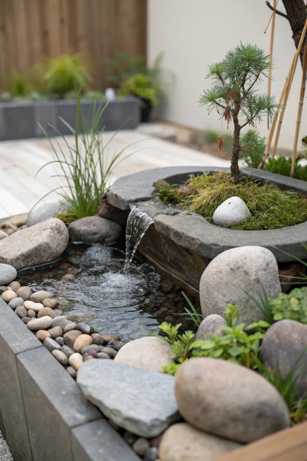 Create a serene escape with a zen garden nook.