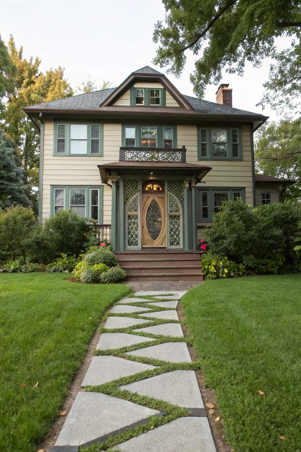 A welcoming entrance that captivates and impresses.