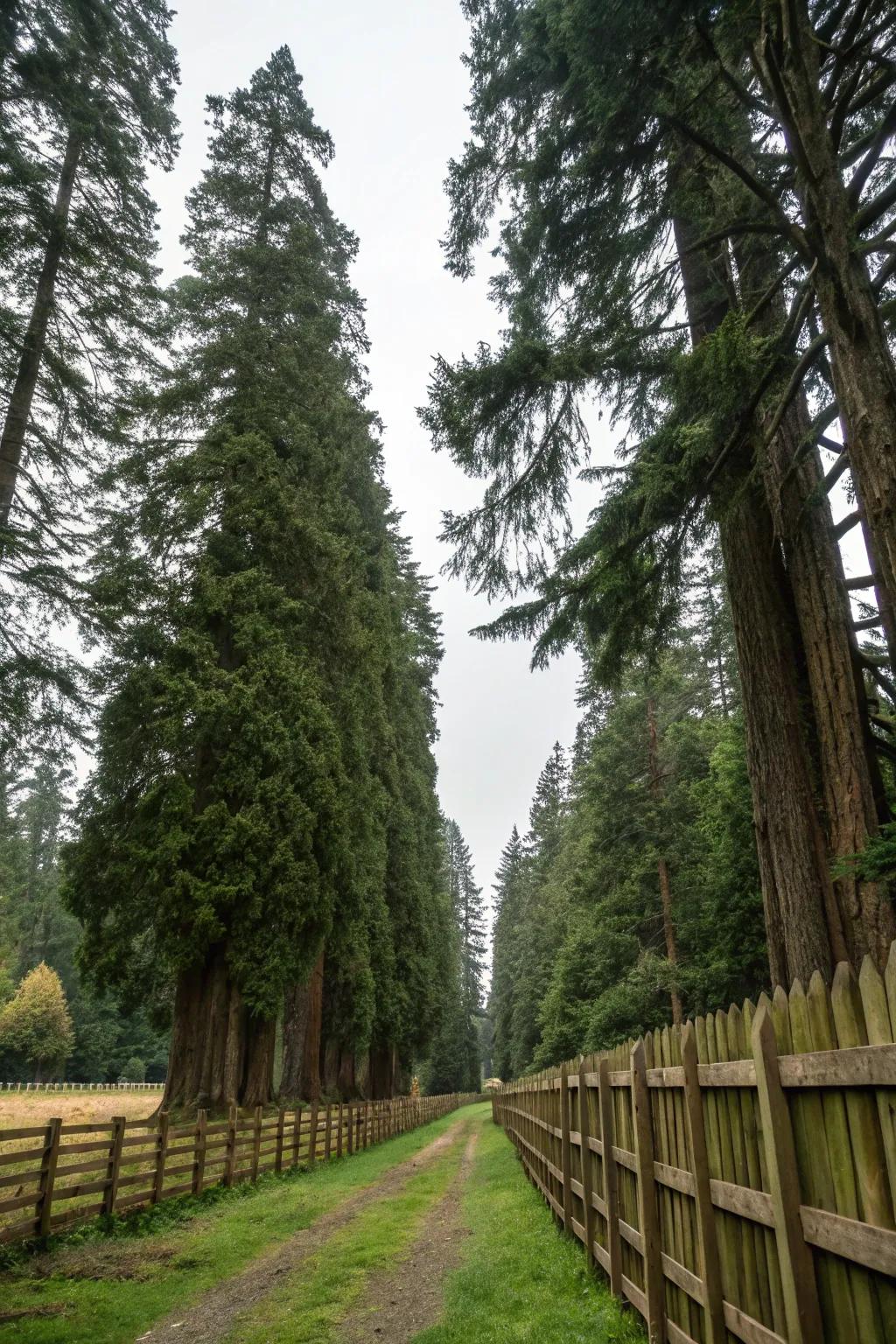 Western Red Cedar offers strong and reliable screening.