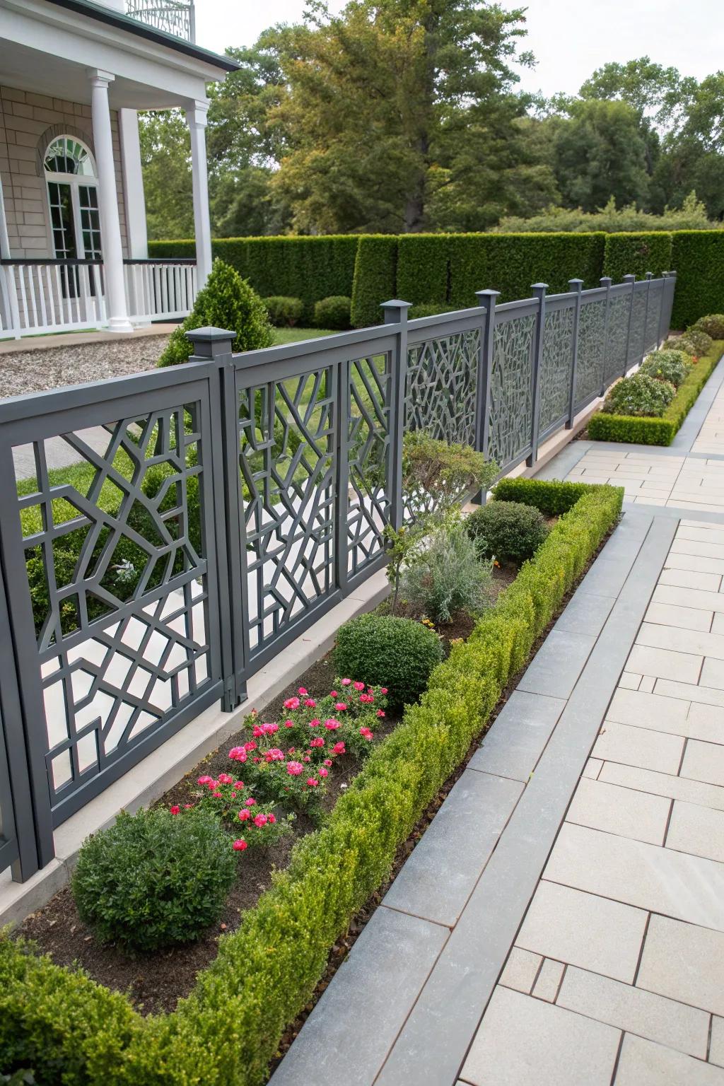 Artistic flair: geometric patterns make a statement.