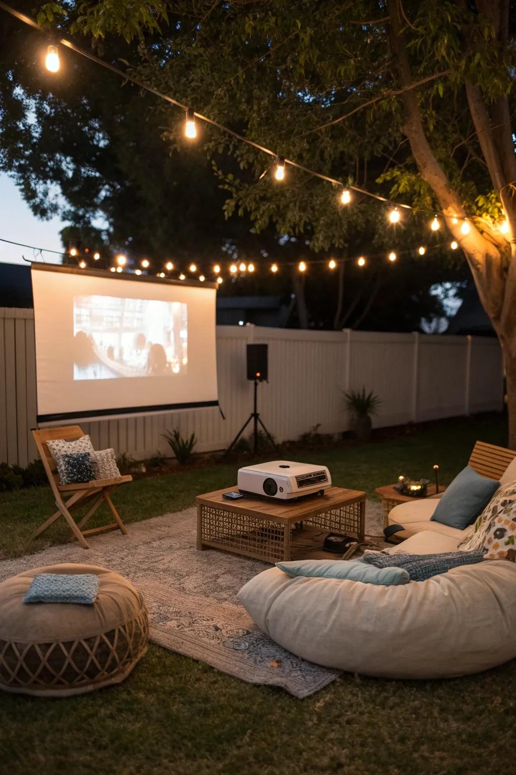Movie magic comes alive in the backyard.