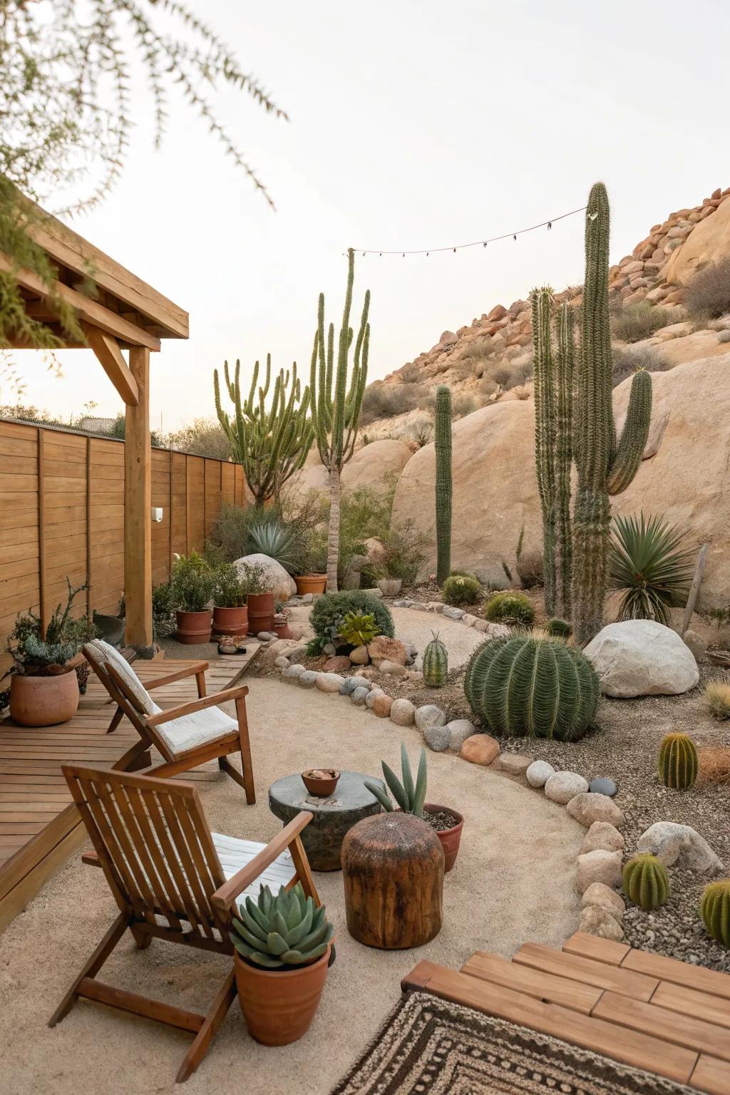 Desert color schemes enhance the natural beauty of your garden.