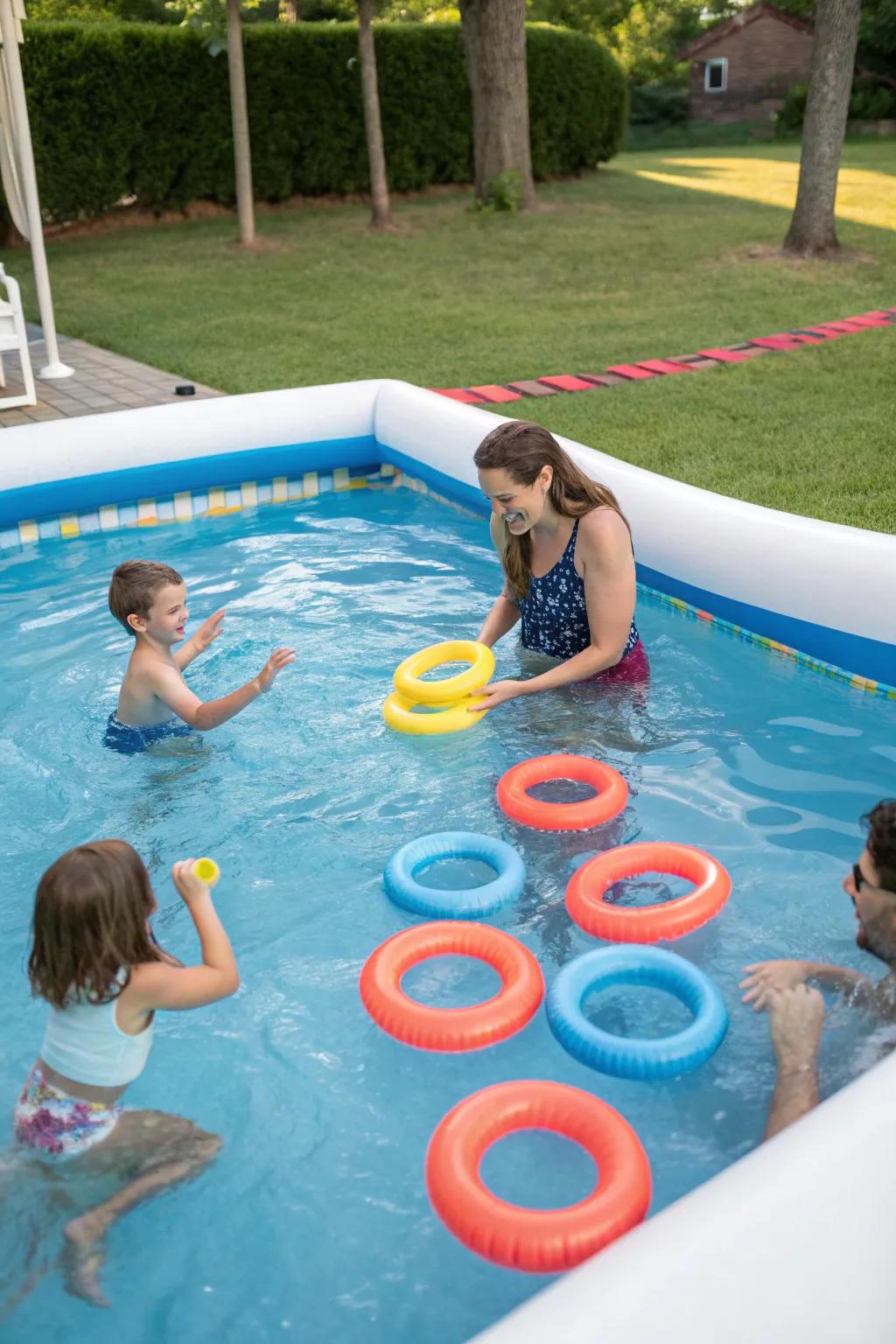 Interactive pool games make a splash at gatherings.