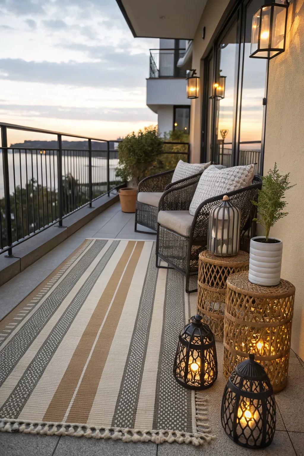Achieve elegance with classic stripes.