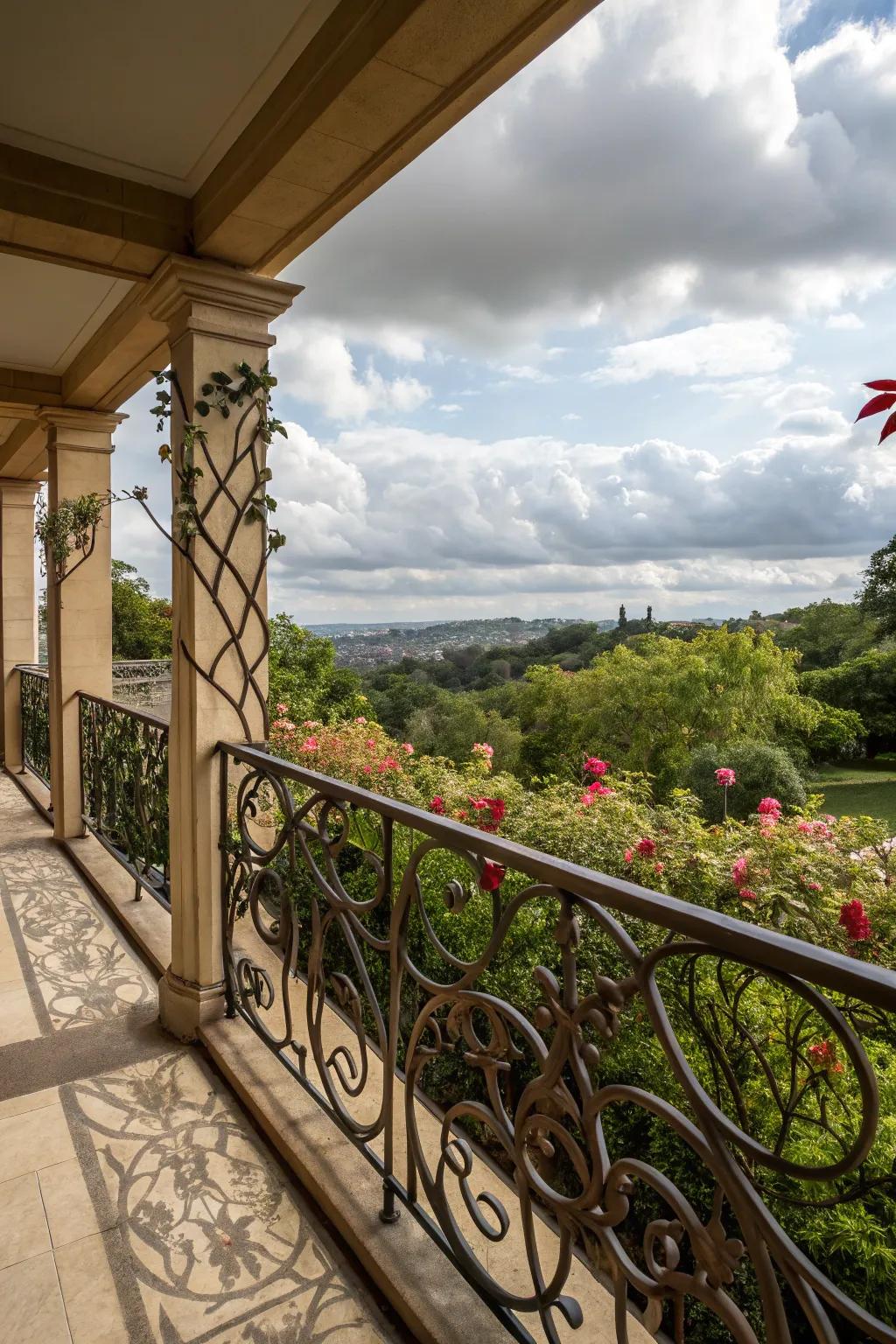Nature-inspired railings for a harmonious blend with the environment.