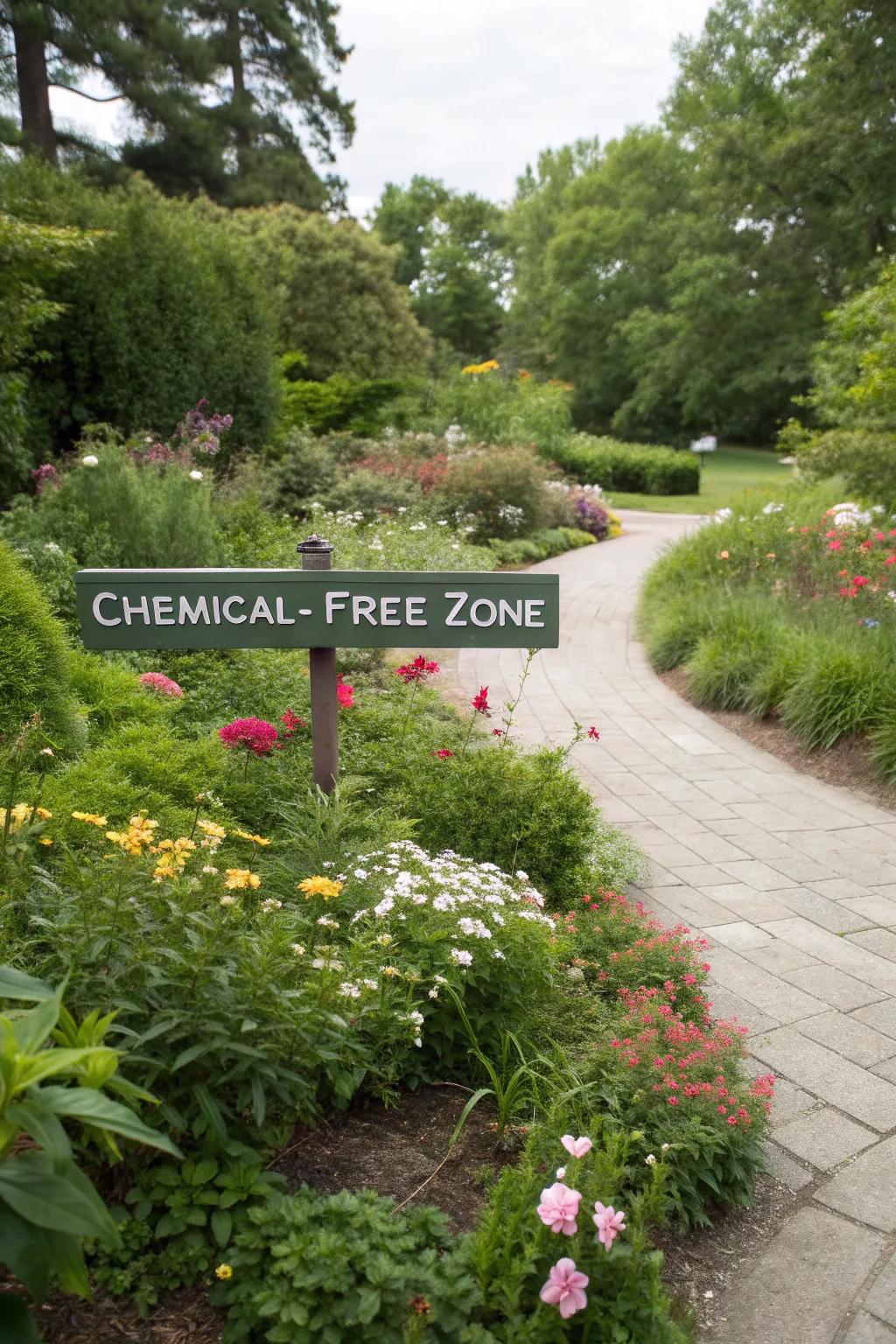 A thriving, chemical-free garden is a bee-friendly paradise.