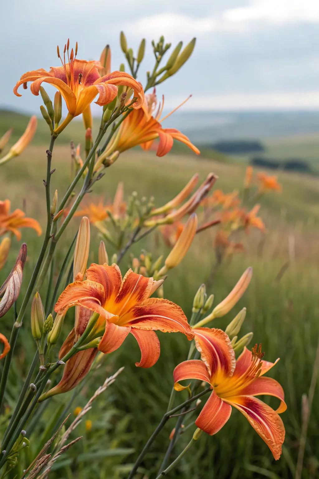 Prairie Lilies adding elegance to sunny spots in an Iowa garden.