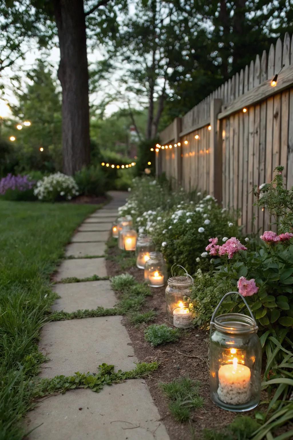 DIY lanterns add a personal and warm glow to your party.