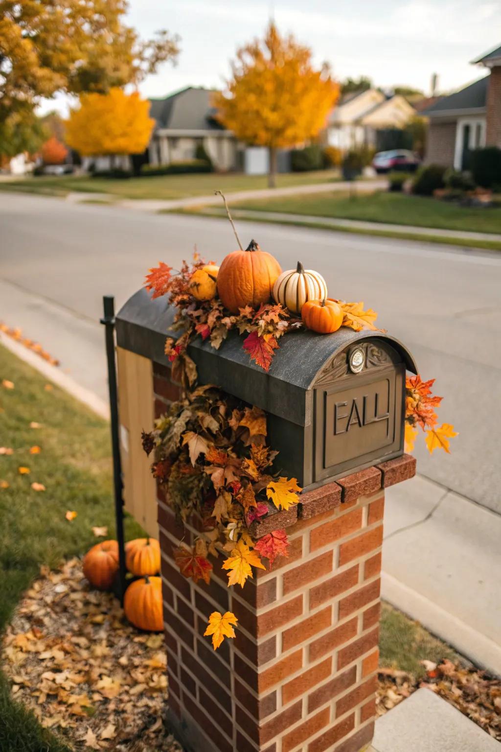 Embrace the seasons with interchangeable mailbox toppers.