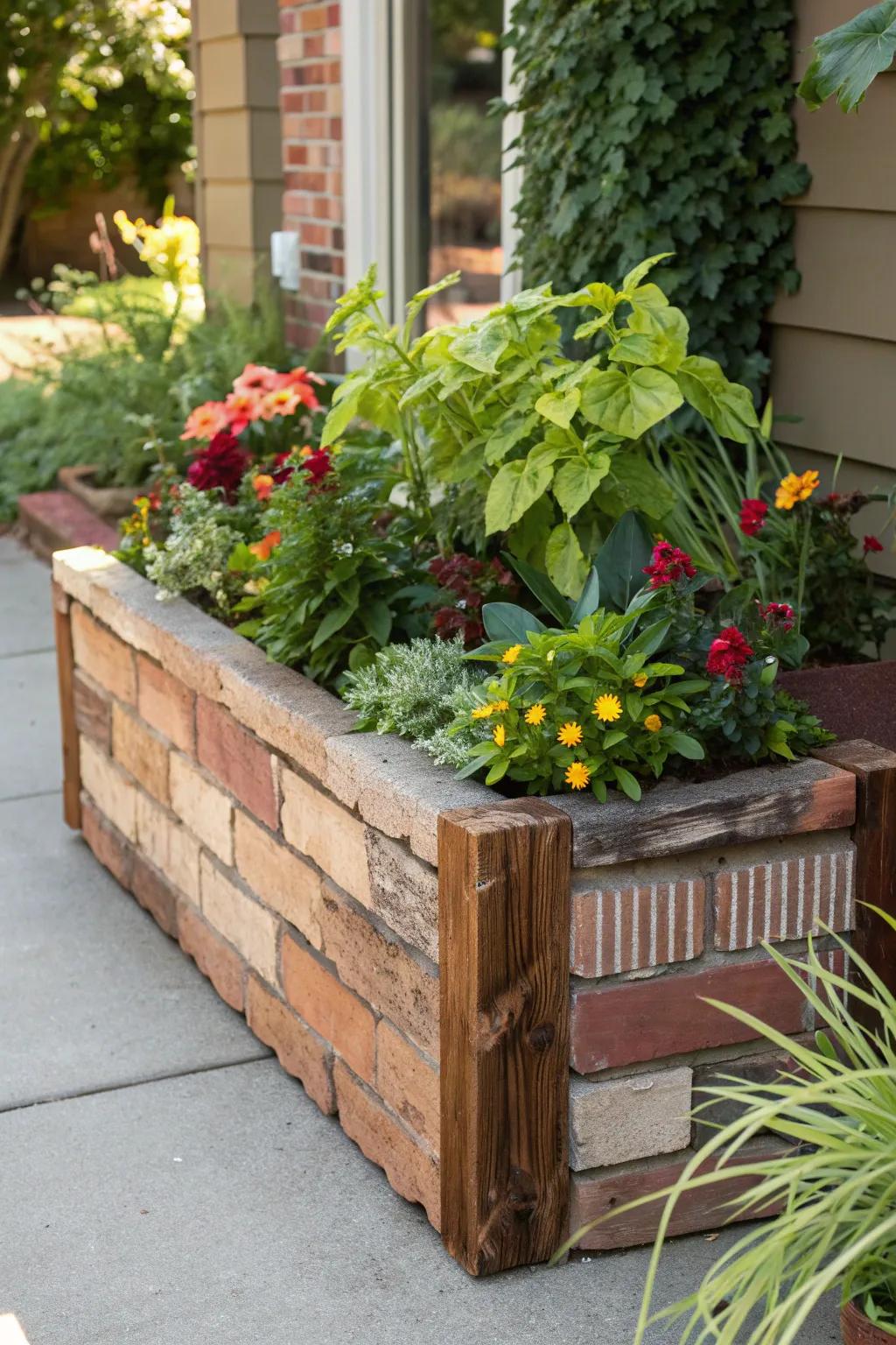 Personalize your space with mixed material designs.