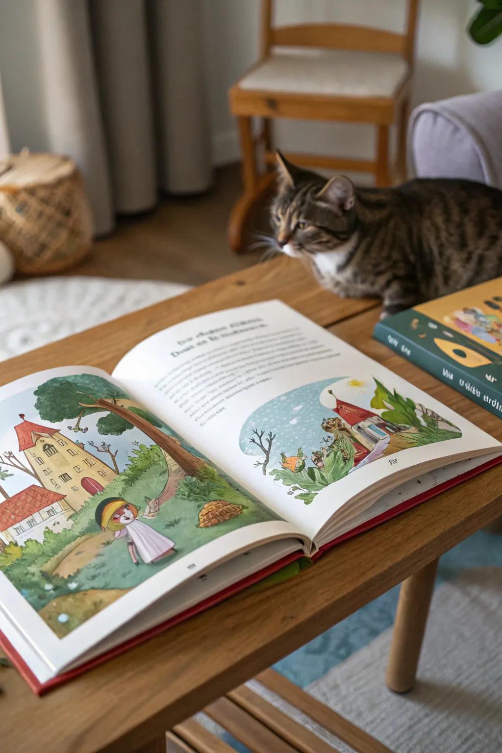 An adventure book capturing the playful spirit of a beloved cat.
