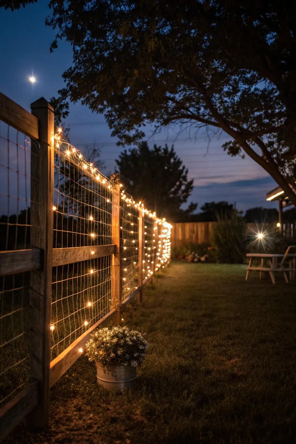 Illuminate your evenings with enchanting string lights.