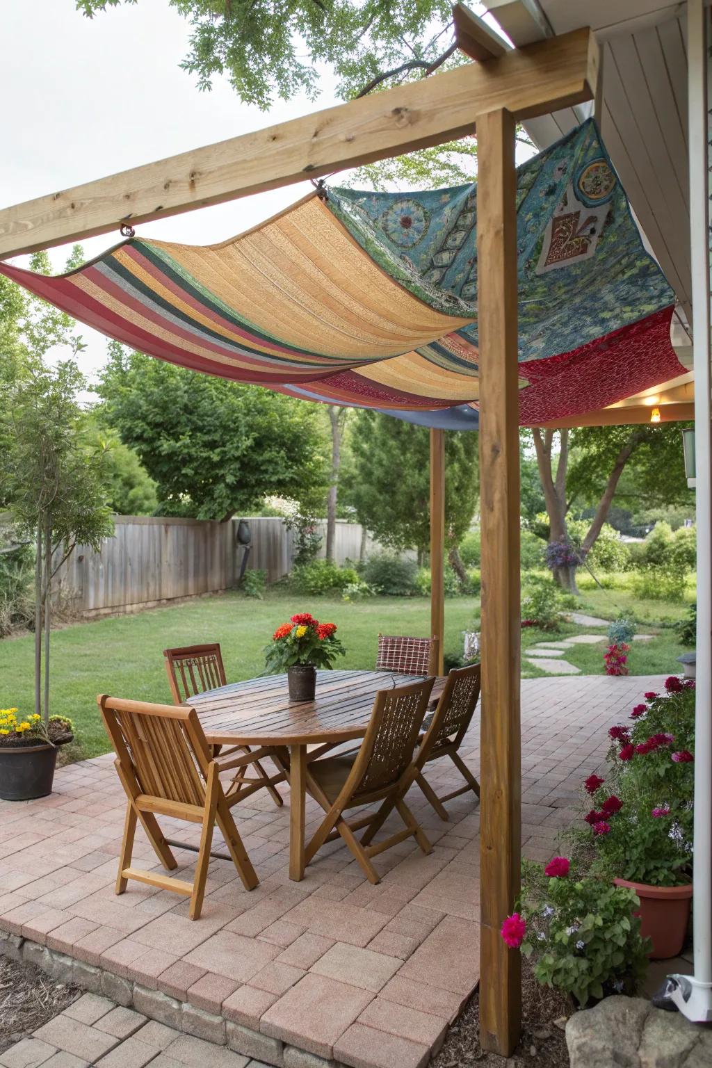 Shade solutions keep your patio cool and comfortable.
