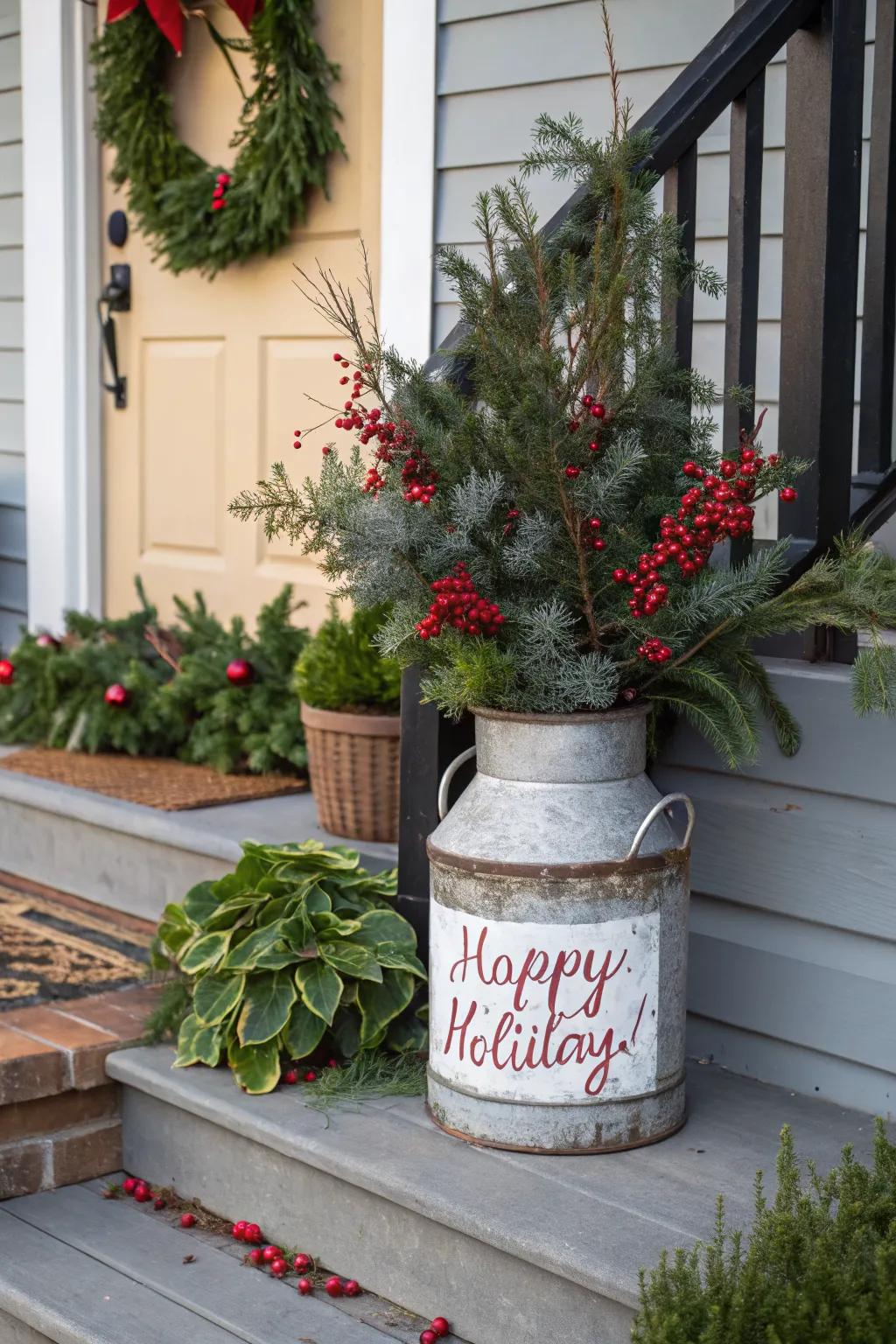 Festive signage adds a personal touch.