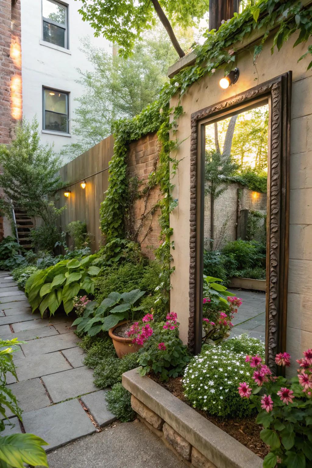 Expand your space with hidden mirrors.