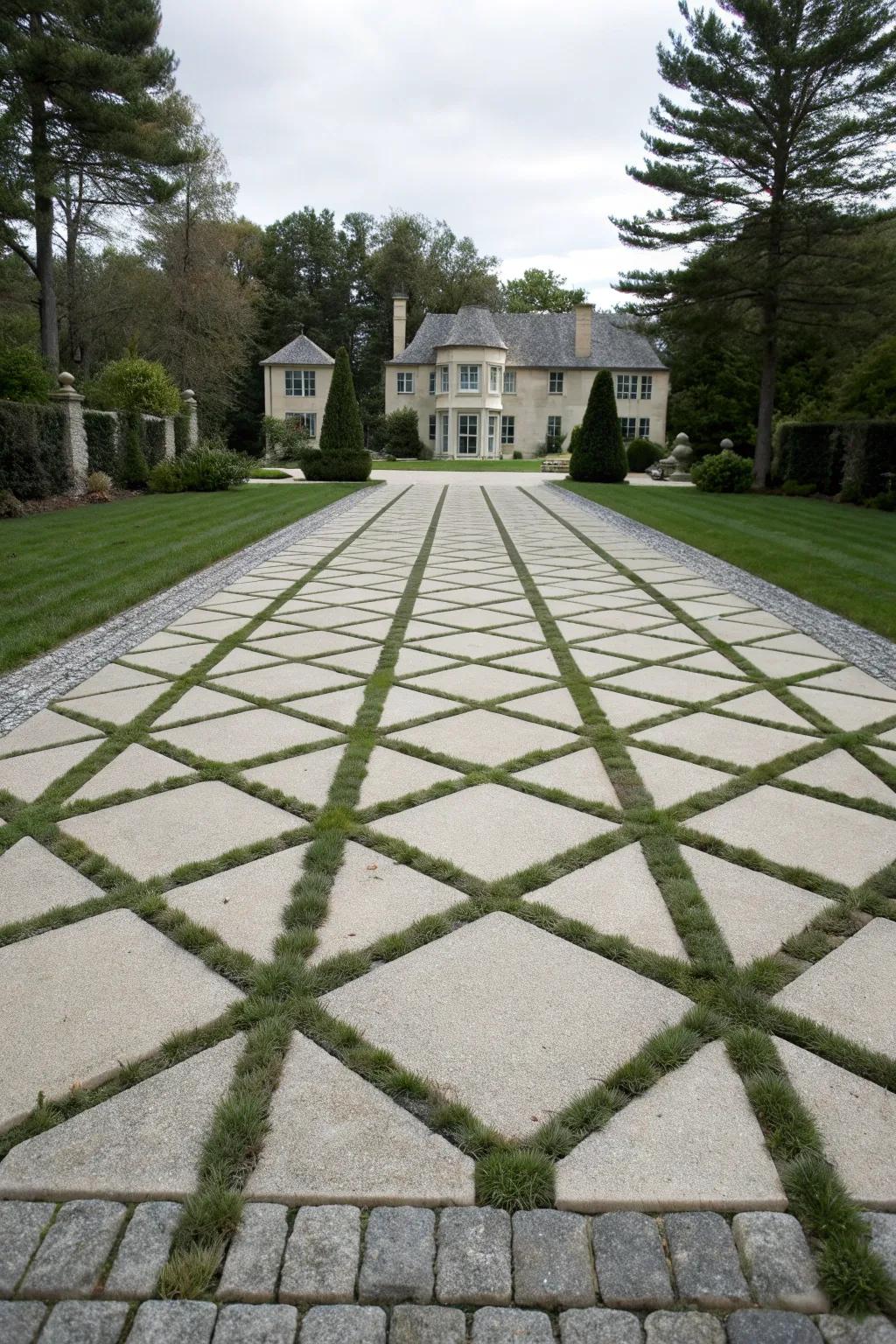 Orderly grids for a sophisticated look.