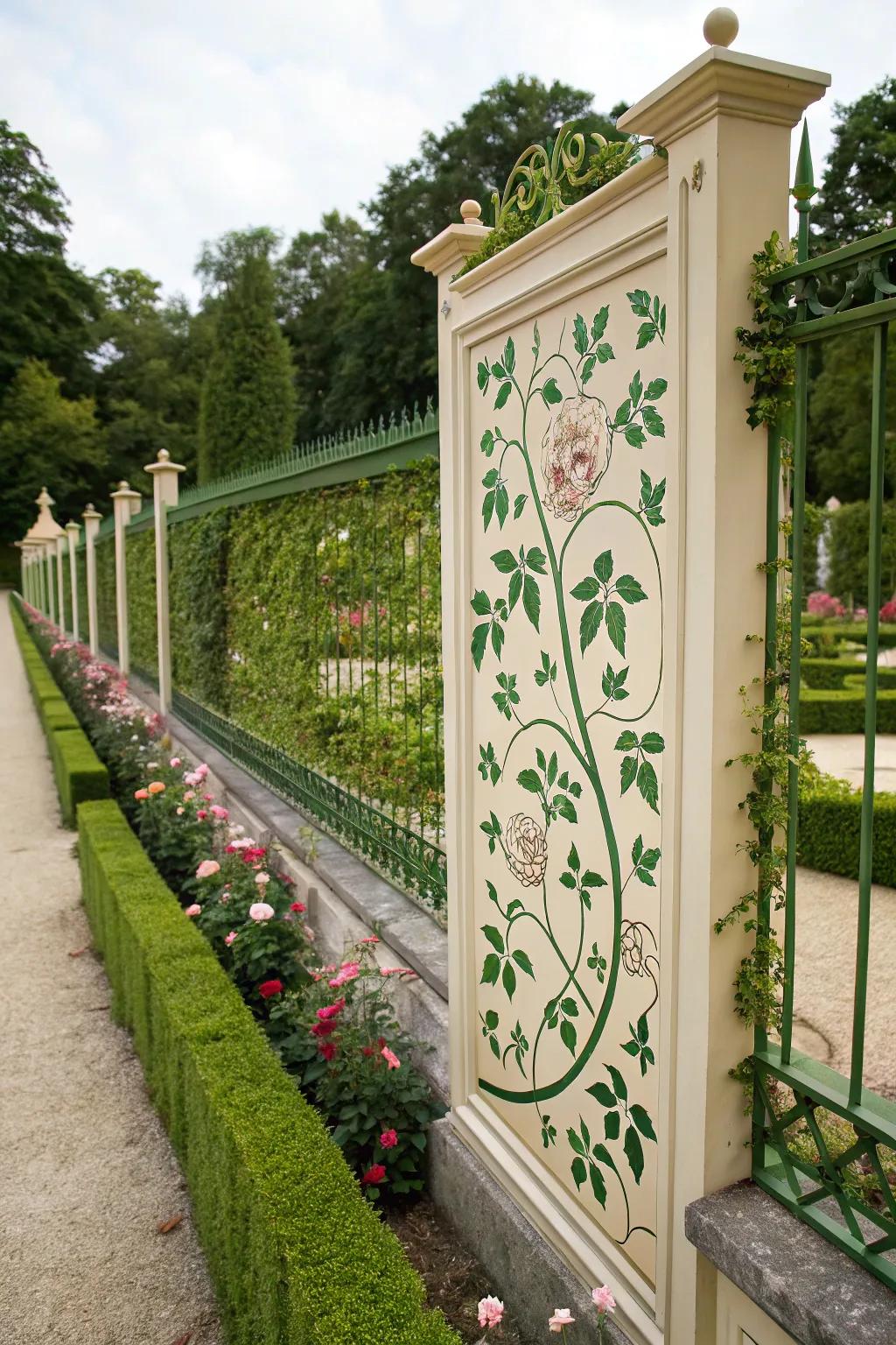 Add elegance with stenciled botanical patterns.