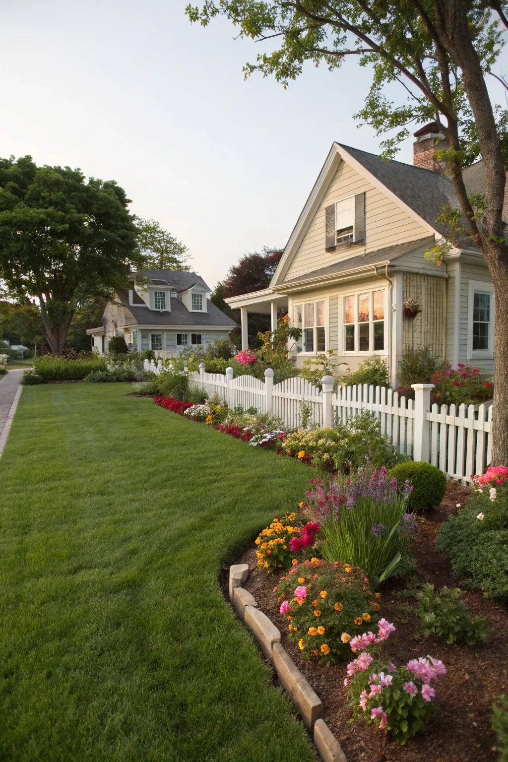 Defined edges add a polished look to your landscape.