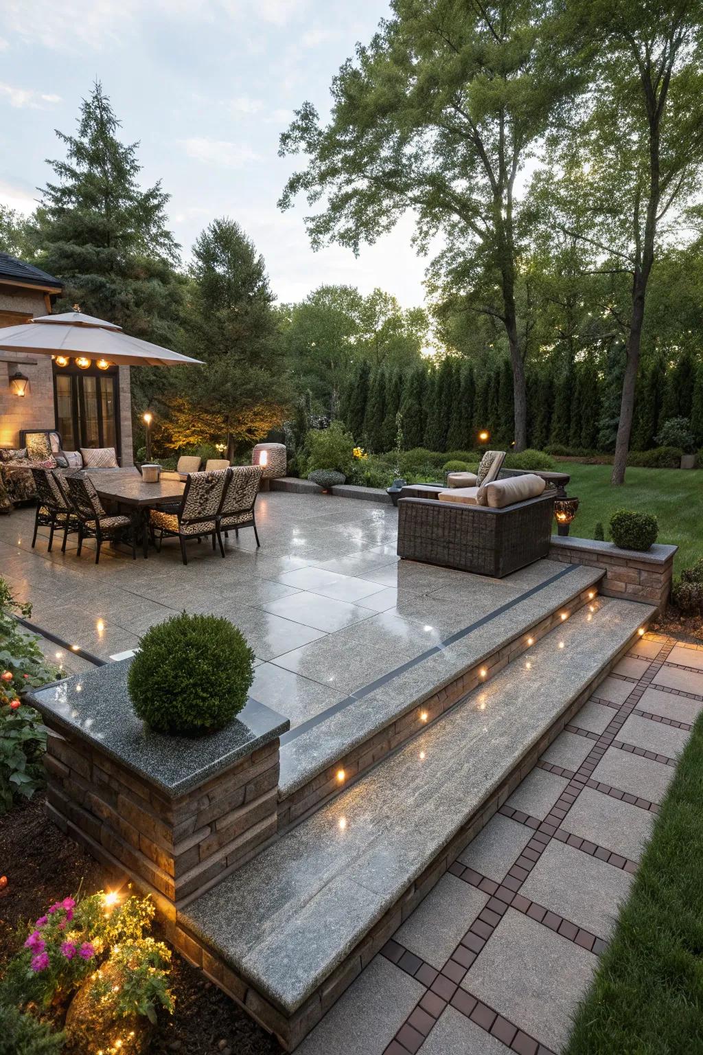 Granite decking brings luxury and durability to your space.