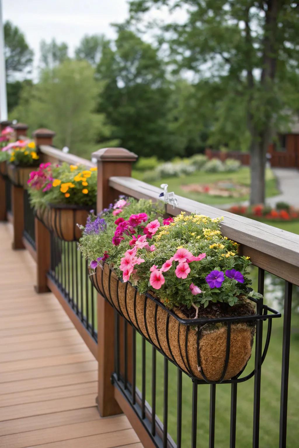 Coco liner planters offer a sustainable gardening option