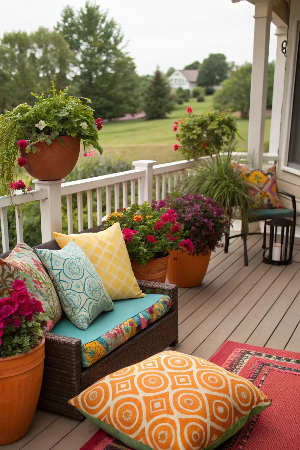 Personalize your deck with decorative elements.