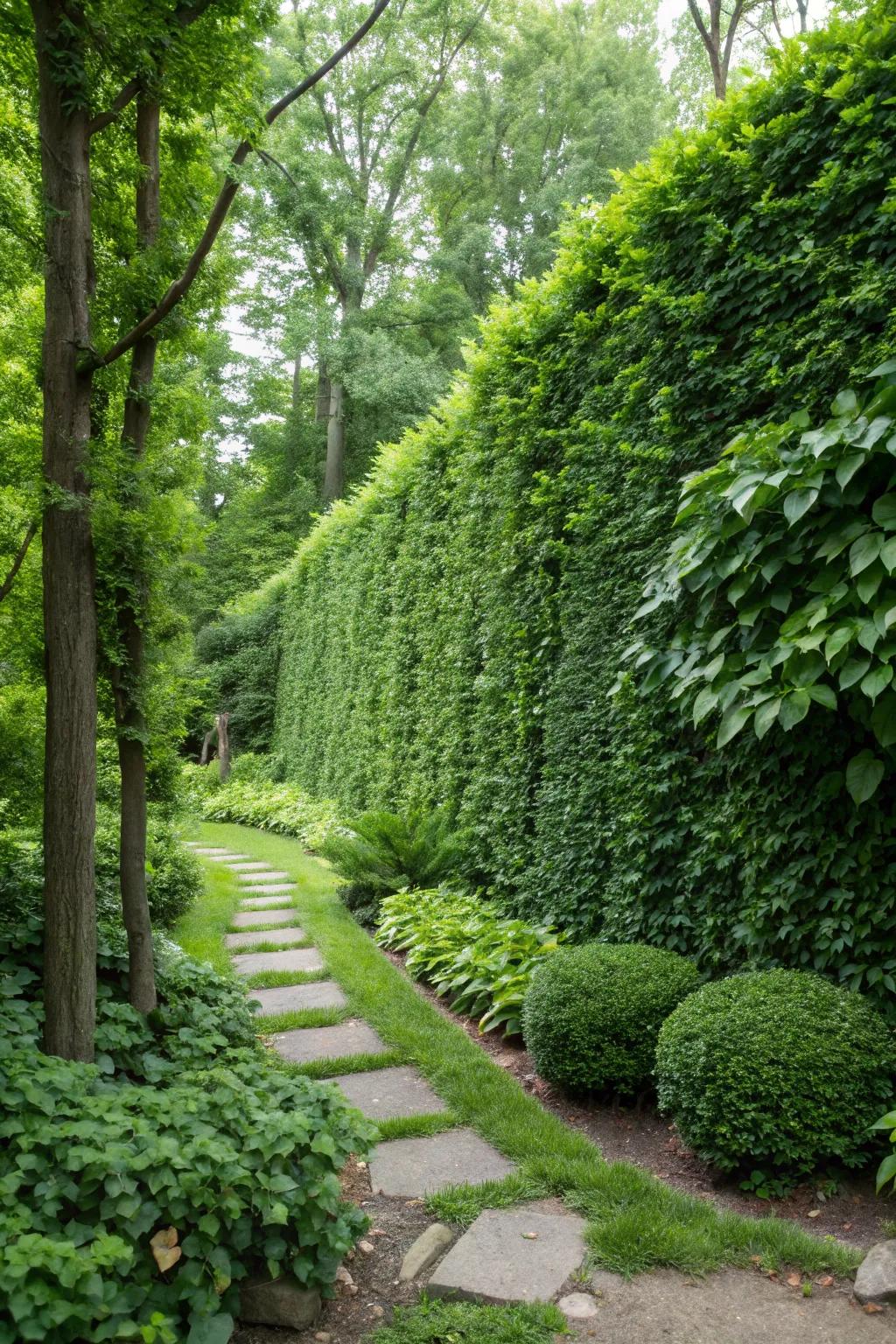 Living green walls blend beauty with environmental benefits.