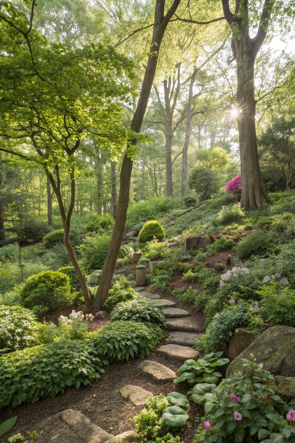 Woodland gardens bring the forest to your yard.