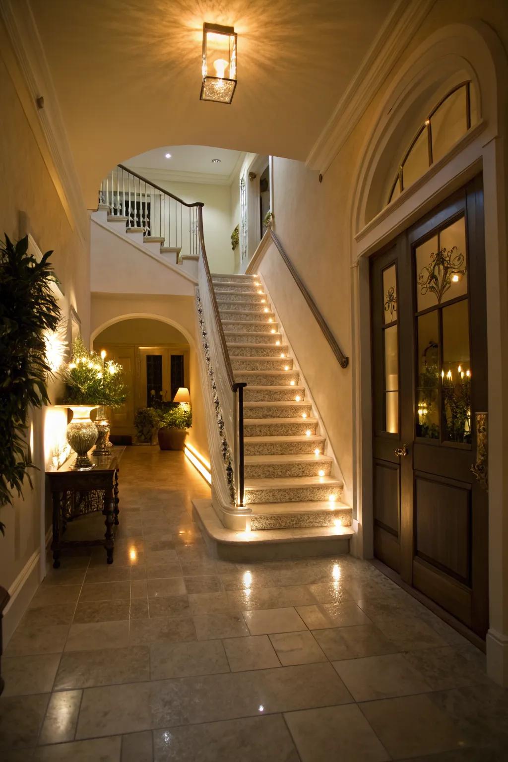Light up your stairs for safe and stylish navigation.