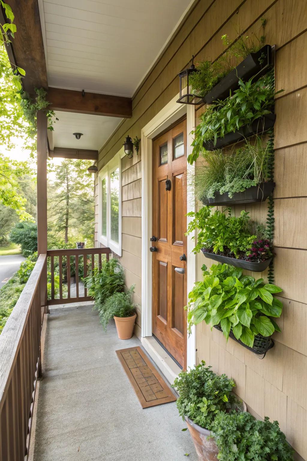 Vertical gardens maximize greenery in tight spaces