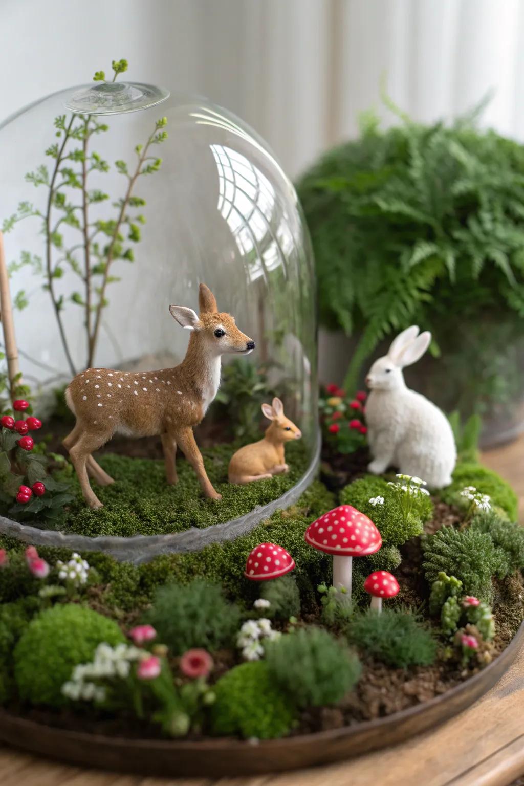 A miniature wildlife sanctuary that brings nature indoors.