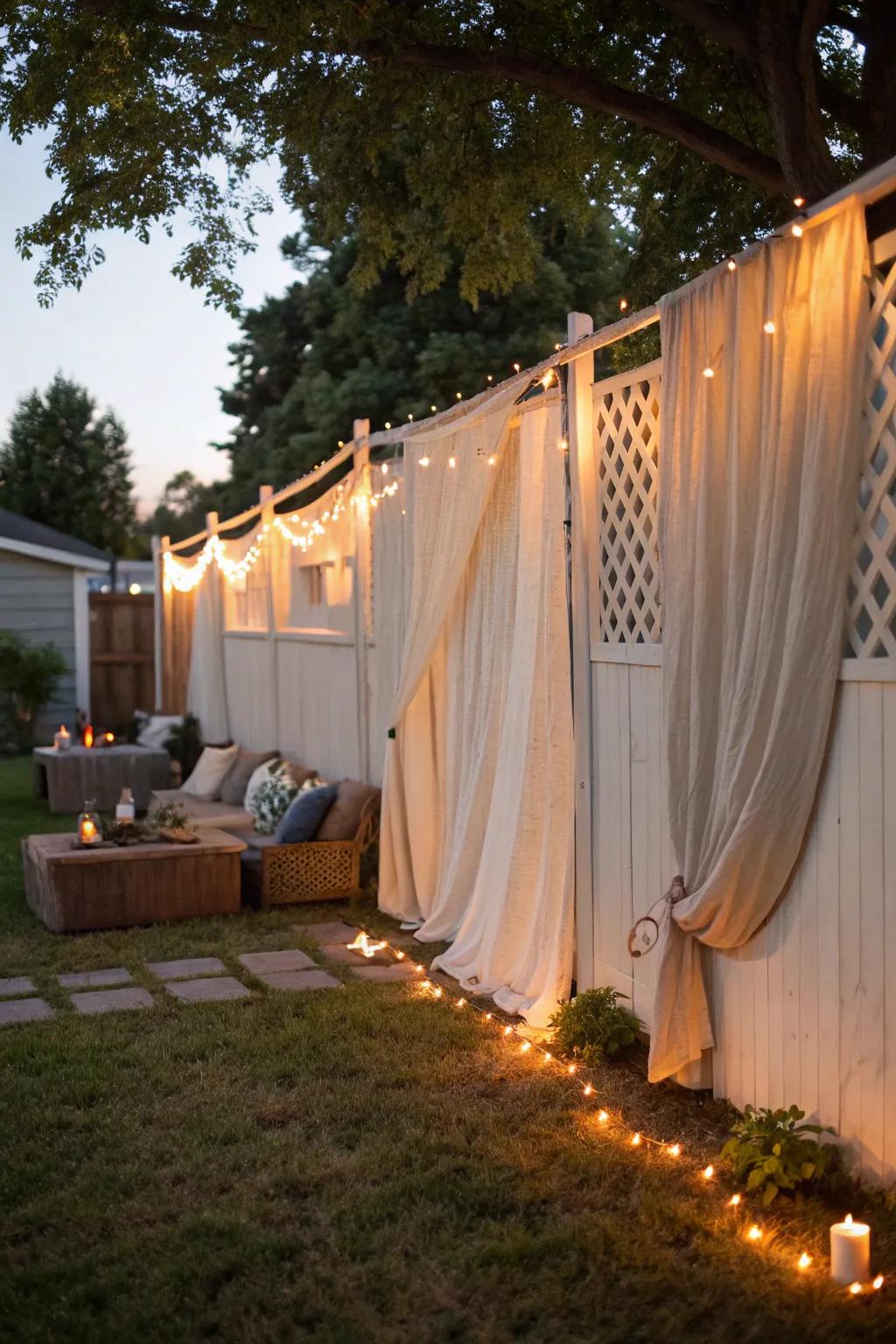 Canvas screens provide adaptable privacy solutions.